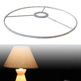 Maxbell Lamp Shade Frame Ring DIY Tabletop Light Stand Holder for Light Cover Anniversary White 28cm