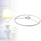 Maxbell Lamp Shade Frame Ring DIY Tabletop Light Stand Holder for Light Cover Anniversary White 28cm