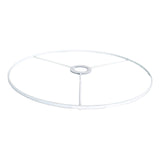Maxbell Lamp Shade Frame Ring DIY Tabletop Light Stand Holder for Light Cover Anniversary White 38cm