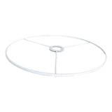 Maxbell Lamp Shade Frame Ring DIY Tabletop Light Stand Holder for Light Cover Anniversary White 38cm