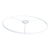 Maxbell Lamp Shade Frame Ring DIY Tabletop Light Stand Holder for Light Cover Anniversary White 38cm