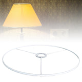 Maxbell Lamp Shade Frame Ring DIY Tabletop Light Stand Holder for Light Cover Anniversary White 38cm