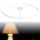 Maxbell Lamp Shade Frame Ring DIY Tabletop Light Stand Holder for Light Cover Anniversary White 38cm