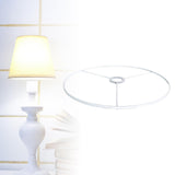 Maxbell Lamp Shade Frame Ring DIY Tabletop Light Stand Holder for Light Cover Anniversary White 38cm