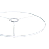 Maxbell Lamp Shade Frame Ring DIY Tabletop Light Stand Holder for Light Cover Anniversary White 38cm