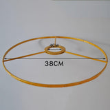 Maxbell Lamp Shade Frame Ring DIY Tabletop Light Stand Holder for Light Cover Anniversary Aureate 38cm