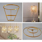 Maxbell Lamp Shade Frame Ring DIY Tabletop Light Stand Holder for Light Cover Anniversary Aureate 38cm