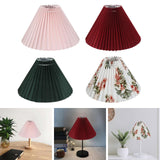 Maxbell 25cm Pleated Lampshade Cloth Replacement for Dining Room Cafe Ornaments White
