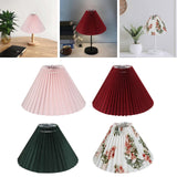 Maxbell 25cm Pleated Lampshade Cloth Replacement for Dining Room Cafe Ornaments White
