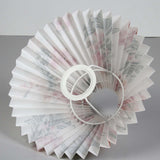 Maxbell 25cm Pleated Lampshade Cloth Replacement for Dining Room Cafe Ornaments White