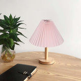 Maxbell 25cm Pleated Lampshade Cloth Replacement for Dining Room Cafe Ornaments White