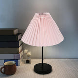 Maxbell 25cm Pleated Lampshade Cloth Replacement for Dining Room Cafe Ornaments White