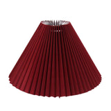 Maxbell 25cm Pleated Lampshade Cloth Replacement for Dining Room Cafe Ornaments Red