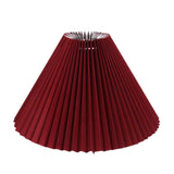 Maxbell 25cm Pleated Lampshade Cloth Replacement for Dining Room Cafe Ornaments Red