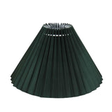 Maxbell 25cm Pleated Lampshade Cloth Replacement for Dining Room Cafe Ornaments Dark Green