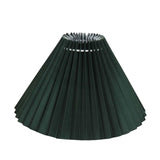 Maxbell 25cm Pleated Lampshade Cloth Replacement for Dining Room Cafe Ornaments Dark Green