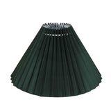Maxbell 25cm Pleated Lampshade Cloth Replacement for Dining Room Cafe Ornaments Dark Green