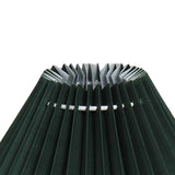 Maxbell 25cm Pleated Lampshade Cloth Replacement for Dining Room Cafe Ornaments Dark Green