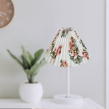 Maxbell 25cm Pleated Lampshade Cloth Replacement for Dining Room Cafe Ornaments Multi