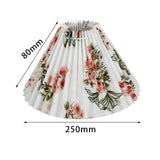 Maxbell 25cm Pleated Lampshade Cloth Replacement for Dining Room Cafe Ornaments Multi