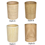 Maxbell Classic Rattan Lamp Shade Pendant Light Cover for Home Living Room Bedroom Style A
