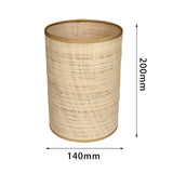 Maxbell Classic Rattan Lamp Shade Pendant Light Cover for Home Living Room Bedroom Style A