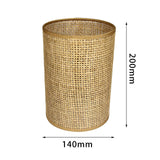 Maxbell Classic Rattan Lamp Shade Pendant Light Cover for Home Living Room Bedroom Style B