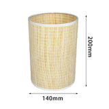 Maxbell Classic Rattan Lamp Shade Pendant Light Cover for Home Living Room Bedroom Style C