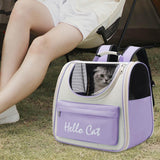 Maxbell Cute Travel Large Ventilate Animal Cage Rabbit Walking Camping Small Pet Violet