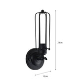 Maxbell Industrial Metal Wall Sconce E27 Base Wall Light Fixture for Porch Hallway
