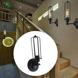 Maxbell Industrial Metal Wall Sconce E27 Base Wall Light Fixture for Porch Hallway
