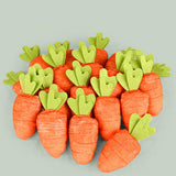 Maxbell Garden Carrot Plush Toy Encourage Foraging Skills for Dogs Cats Molars Toy Green