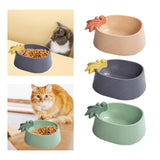 Maxbell Cat Bowl Storage Container Durable for Pets Supplies Kitty Small Medium Dogs Orange