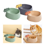 Maxbell Cat Bowl Storage Container Durable for Pets Supplies Kitty Small Medium Dogs Orange