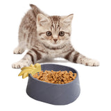 Maxbell Cat Bowl Storage Container Durable for Pets Supplies Kitty Small Medium Dogs Gray