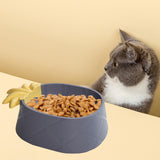 Maxbell Cat Bowl Storage Container Durable for Pets Supplies Kitty Small Medium Dogs Gray