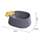 Maxbell Cat Bowl Storage Container Durable for Pets Supplies Kitty Small Medium Dogs Gray