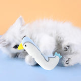 Maxbell Cat Catnip Toy Gift Kitten Interactive Plush Toy Bite Resistant Chewing Toy White Duck 12cm