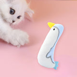 Maxbell Cat Catnip Toy Gift Kitten Interactive Plush Toy Bite Resistant Chewing Toy White Duck 12cm