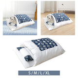 Maxbell Cat Bed Semienclosed Cat House Cat Sleeping Bag for Cats and Small Dog S