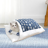 Maxbell Cat Bed Semienclosed Cat House Cat Sleeping Bag for Cats and Small Dog S