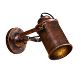 Maxbell Industrial Wall Sconce Angle Adjustable Wall Light Wall Mount for Cafe Rust Color