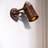 Maxbell Industrial Wall Sconce Angle Adjustable Wall Light Wall Mount for Cafe Rust Color