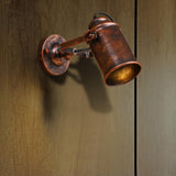 Maxbell Industrial Wall Sconce Angle Adjustable Wall Light Wall Mount for Cafe Rust Color