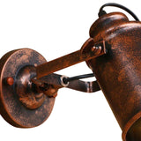 Maxbell Industrial Wall Sconce Angle Adjustable Wall Light Wall Mount for Cafe Rust Color