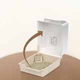 Maxbell Cat Litter Box Toilet Enclosed Anti Splashing Large Space Washroom with Lid Brown