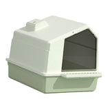 Maxbell Cat Litter Box Toilet Enclosed Anti Splashing Large Space Washroom with Lid Green