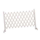 Maxbell Wooden Pet Fence Expanding Room Divider Barrier Dog Gate for House Stair White