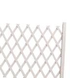 Maxbell Wooden Pet Fence Expanding Room Divider Barrier Dog Gate for House Stair White