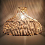 Maxbell Bohemian Pendant Lamp Shade Rattan Woven Lampshade for Restaurant Decor